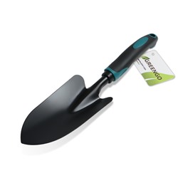 Совок посадочный Greengo, длина 31.5 см, ширина 8.5 см, эргономичная прорезиненная ручка