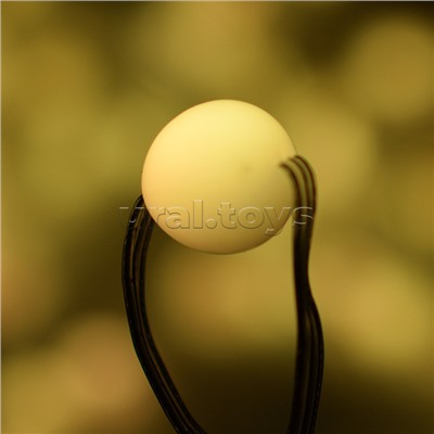 Электрогирлянда светодиодная "Шарики", 7.5м, 50 ламп, пульт,USB, меняет цвет