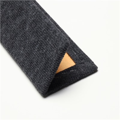 Когтеточка, 55×20 см, угловая, без меха, серая