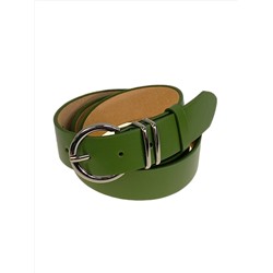 Ремень женский  из искусственной кожи, цвет зеленый