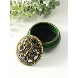 Курильница для благовоний, подставка для конусов TAKE IT EASY «Нефрит», 9.5×7 см, керамика, зелёная