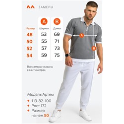 Мужская футболка-поло из вязаного трикотажа Happyfox