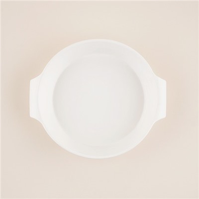 Форма для выпечки SL Home «Санторини», 2.2 л, 28.8×25.6×6 см, жаропрочная керамика, белая