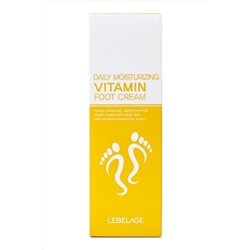 Lebelage Увлажняющий крем для ног с витаминами / Daily Moisturizing Vitamin Foot, 100 мл KRISTALLER, 1111601