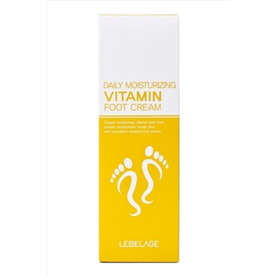 Lebelage Увлажняющий крем для ног с витаминами / Daily Moisturizing Vitamin Foot, 100 мл KRISTALLER, 1111601