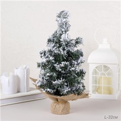 Елка искусственная декоративная 27 см / NA01 /уп 100/снег