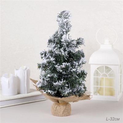 Елка искусственная декоративная 27 см / NA01 /уп 100/снег