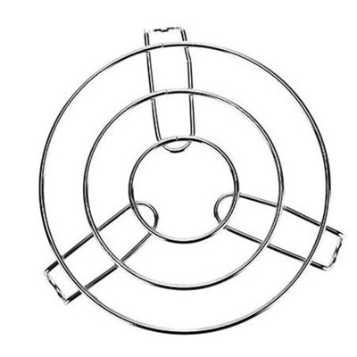 Подставка под горячее КНР хромированная, 18 см h 2,5 см "Круг" на ножках, s 4 мм