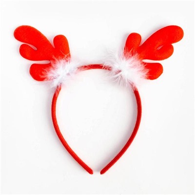 Набор для фотосессии KAFTAN «Рождественский оленёнок»: юбка и ободок, красный, рост 86-104 см