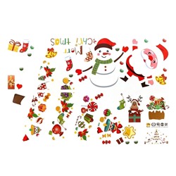 Наклейка - витражная 13 New Year (multicolor)