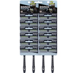 Станок для бритья одноразовый DORCO PACE-3 TRC-200/TRA 200 (1 шт.), (24X1шт. =24 станка) на карте, TRC 200-1P
