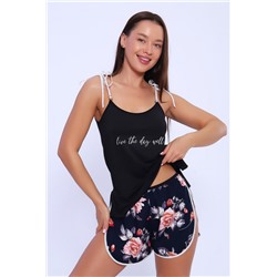 Шорты женские 74361 (Цветы)