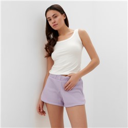 Шорты женские KAFTAN Basic line, размер 44, сиреневые