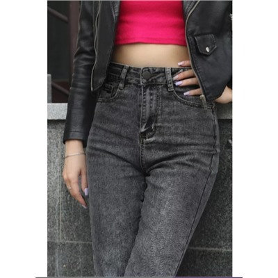 Джинсы укороченные мом бананы