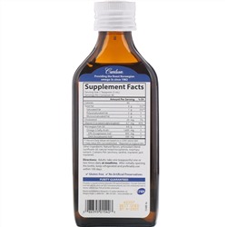 Carlson Labs, норвежская серия, самый лучший рыбий жир, натуральный лимонный вкус, 1600 мг, 200 мл (6,7 жидк. унции)