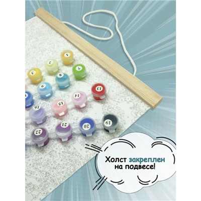 УЦЕНКА Картина по номерам. Панно Аниме. "Huginn & Muninn." 30x50 см. 07839