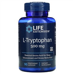 Life Extension, L-Tryptophan, 500 mg, 90 Vegetarian Capsules