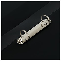 Папка пластиковая 2 кольца 40мм ММ-30599 "Стандарт" черная 700мкм Стамм