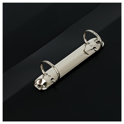 Папка пластиковая 2 кольца 40мм ММ-30599 "Стандарт" черная 700мкм Стамм