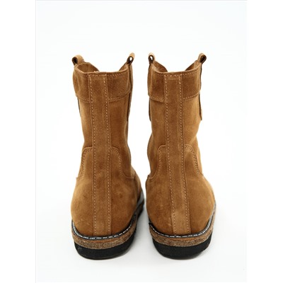 Казаки женские рыжие на меху, войлок