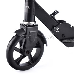 Самокат 2-х кол., черный, PU/ 145 мм,ABEC 7, в коробке