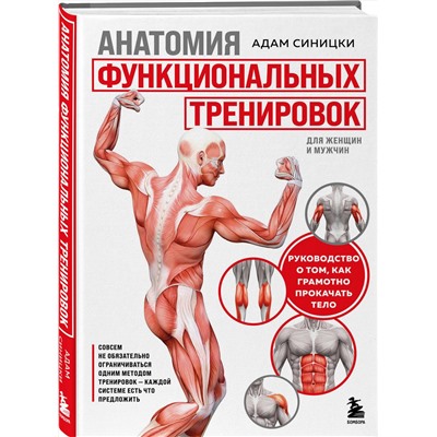 Эксмо Адам Синицки "Анатомия функциональных тренировок. Руководство о том, как грамотно прокачать тело"