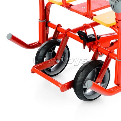 Игрушка. Санки детские "Ветерок 7 универсал+" (алый)