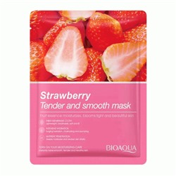 Тканевая маска для лица с экстрактом клубники Bioaqua