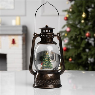 Фигура светодиодная «Елочка», 20.8×11.9×9.7 см, музыка, батарейки ААх3 (не в комплекте), USB, свечение тёплое белое