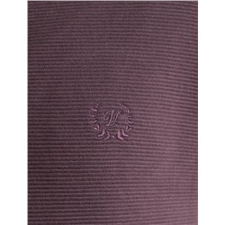 Лонгслив из мягкого фактурного трикотажа с плетеным воротником поло на пуговицах