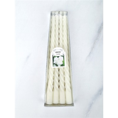 Свеча стержень 4 штуки 25 см арома / G-300 /уп 144/ белая