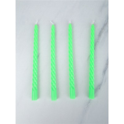 Свеча стержень 4 штуки 25 см арома / G-303 /уп 144/ яблоко