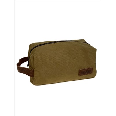 Мужская сумка - косметичка из текстиля, цвет коричневый