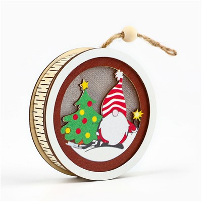 Ёлочная игрушка «Новогодняя», d=7.5 см