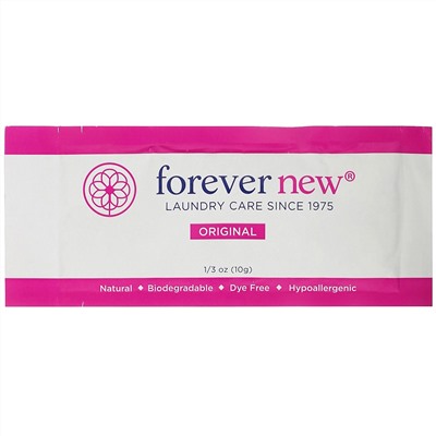 Forever New, Fabric Care Wash, Granular, Original, 0.33 oz (10 g)