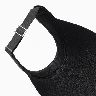 Козырёк женский MINAKU, чёрный, размер 58, целлюлоза