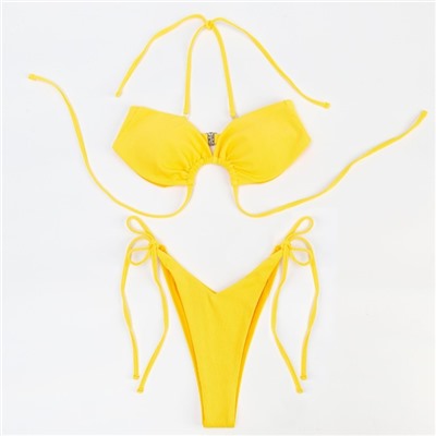 Купальник раздельный MINAKU, цвет жёлтый, р-р 46