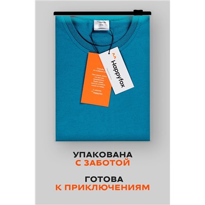 Детская однотонная футболка Happyfox