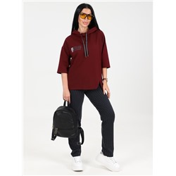 Бренна - костюм бордовый