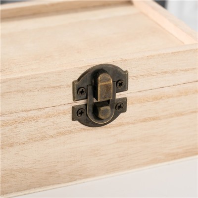 Шкатулка для росписи дерево «Прямоугольная», 6×12×9 см