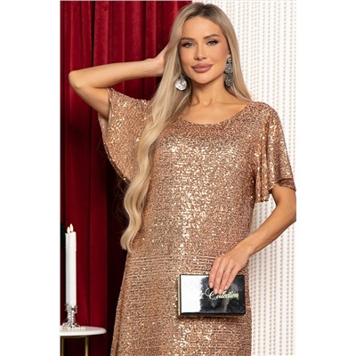 Платье праздничное Валерия (бежевое) П14454-39М