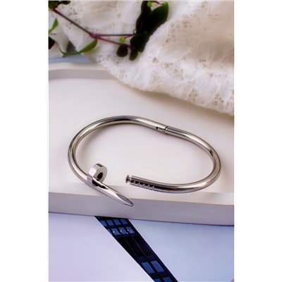 Браслет Гипоаллергенный из медицинского сплава, в стиле Картье Гвоздь + Подарок, в подарочном мешочке НАТАЛИ, 1131012