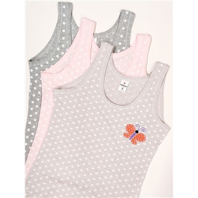 4536 майка для девочек многоцвет (BAYKAR)