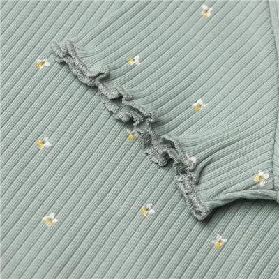 Футболка детская «Крошка Я» Olives, рост 62-68, оливковая