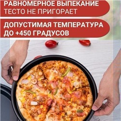 Набор форм для выпечки пиццы 3 предмета: d=29/27/25 см