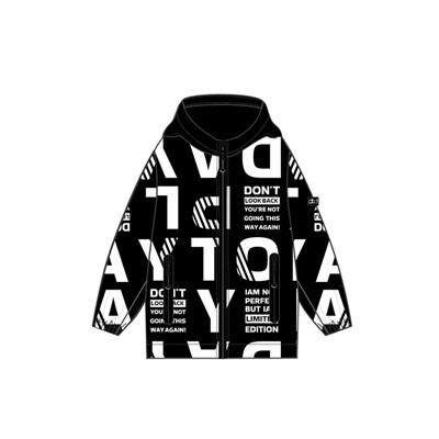 Куртка текстильная с полиуретановым покрытием для девочек (ветровка)