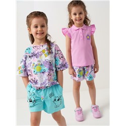 Шорты трикотажные для девочек, 2 шт в комплекте