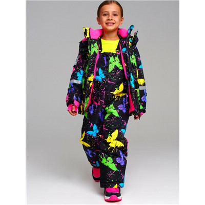 Комплект текстильный с полиуретановым покрытием для девочек: куртка, полукомбинезон