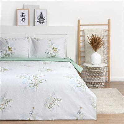 Постельное бельё 1.5-спальное LoveLife Wildflowers, сатин