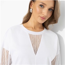 Футболка с длинным рукавом, Нет компромиссам (белая)